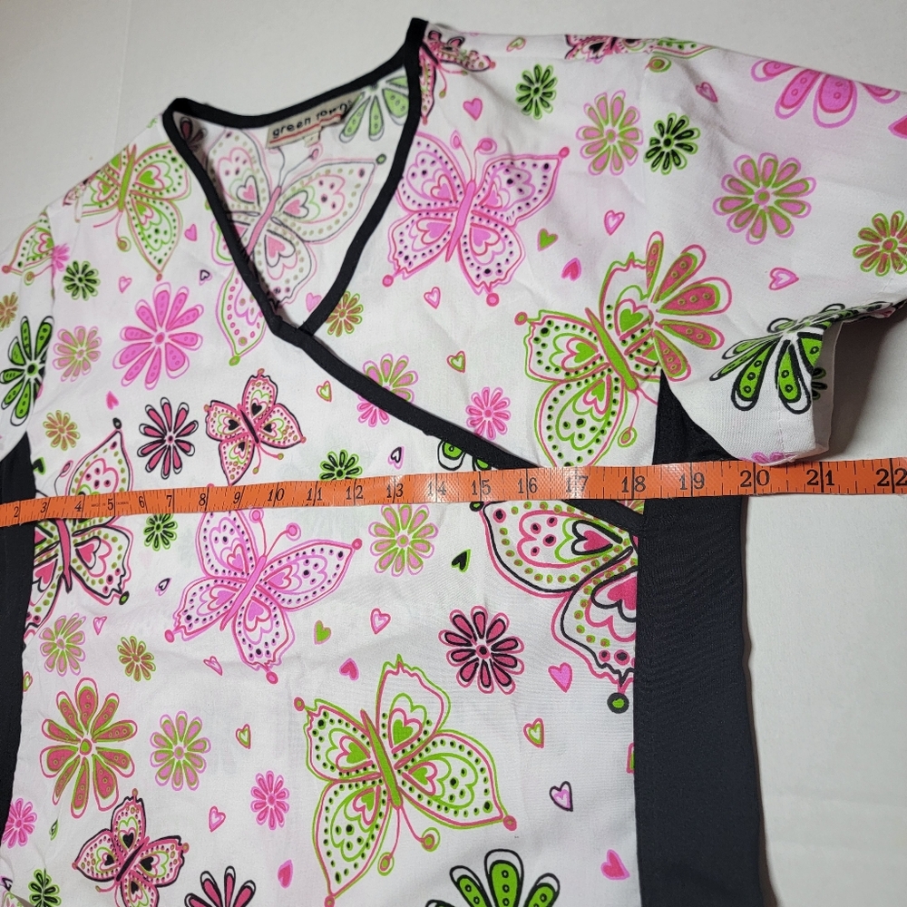Green Town 2 Women Scrubs Tops Size Small - Picture 4 of 10